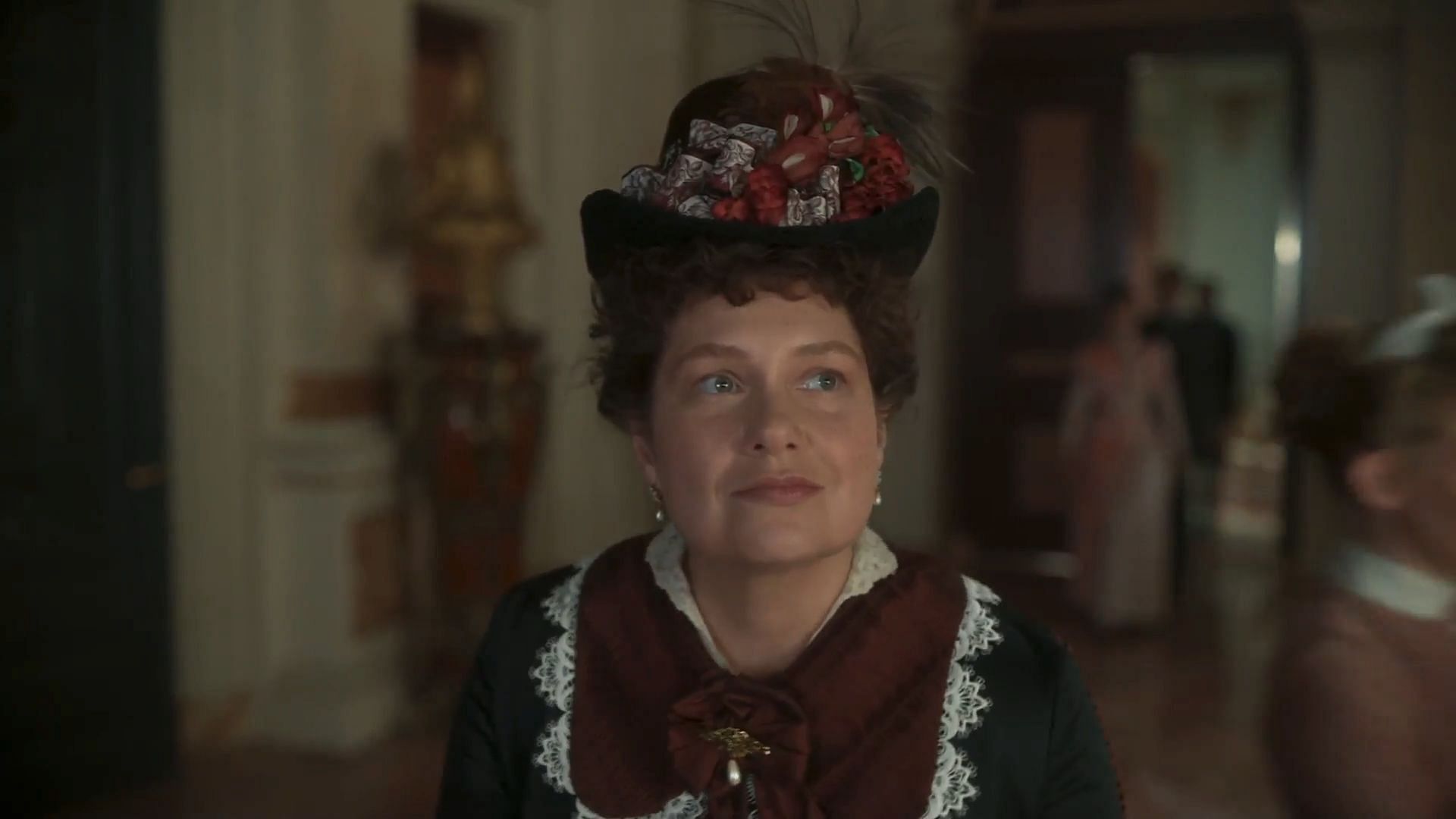 Monica, Bertha's sister, in The Gilded Age season 3 episode 4 (Image via Max)